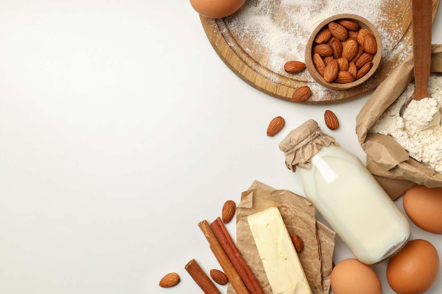 Como posso substituir a farinha de amêndoas em uma receita
